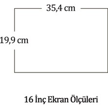 16 İnç Notebook 9h Nano Ekran Koruyucu Film Tüm Laptoplarla Uyumlu