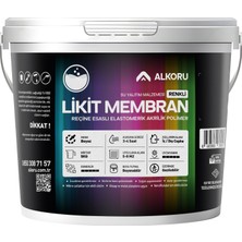 Alkoru 5 kg Beyaz Likit Membran Renkli Reçine Esaslı Sıvı Su Yalıtım Malzemesi