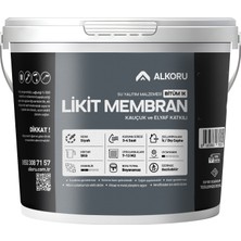 Alkoru 5 kg Bitüm 1k Likit Membran Kauçuk ve Elyaf Katkılı Sıvı Su Yalıtım Malzemesi