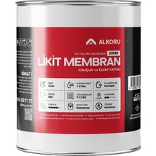 Alkoru 5 kg Süper Likit Membran Kauçuk ve Elyaf Katkılı Sıvı Su Yalıtım Malzemesi