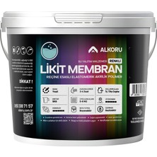 Alkoru 5 kg Yeşil Likit Membran Renkli Reçine Esaslı Sıvı Su Yalıtım Malzemesi