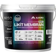 Alkoru 5 kg Gri Likit Membran Renkli Reçine Esaslı Sıvı Su Yalıtım Malzemesi