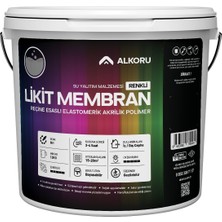 Alkoru 13 kg Gri Likit Membran Renkli Reçine Esaslı Sıvı Su Yalıtım Malzemesi