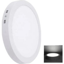 Full Reyon Metal Beyaz Yuvarlak Kasa Beyaz Işık Ultra Kaliteli Sıva Üstü LED Tavan Armatürü Sıva Üstü LED Panel