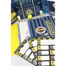 Fenerbahçe Lisanslı Fenerbahçe Ilk ve Orta Okul Çantası,a4 2 Adet DEFTER,700 ml Matara,beslenme Kabı Ile Kırtasiye Seti