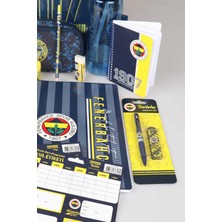 Fenerbahçe Lisanslı Fenerbahçe Ilk ve Orta Okul Çantası,a4 2 Adet DEFTER,700 ml Matara,beslenme Kabı Ile Kırtasiye Seti