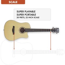 Traveler Guitar Traveler Rmsm Redlands Mini Akustik Gitar