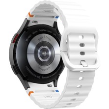Novstrap Samsung Galaxy Watch 7 Fe 6 5 4 40 44 Classic 42 43 45 46 mm ile Uyumlu Kordon Wavy Silikon