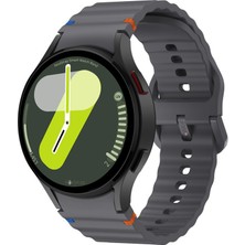 Novstrap Samsung Galaxy Watch 7 Fe 6 5 4 40 44 Classic 42 43 45 46 mm ile Uyumlu Kordon Wavy Silikon