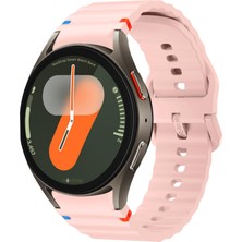 Novstrap Samsung Galaxy Watch 7 Fe 6 5 4 40 44 Classic 42 43 45 46 mm ile Uyumlu Kordon Wavy Silikon