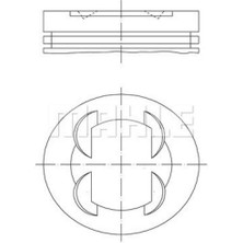 Mahle Piston 73.40MM Std Corsa D Adam Aveo 1.4 8V 08- A14XER A14XEL 12