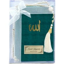 Mutluluk Atölyem Kutulu Inci Tesbihli Kadife Yasin Cüzü Kitabı Mevlüt Kuranı Paketi - 10'lu Paket (Hediyelik Bebek, Doğum, Vefat, Cenaze, Söz, Nişan, Nikah, Düğün, Gelin Mevlit Kitabı)