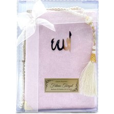 Mutluluk Atölyem Kutulu Inci Tesbihli Kadife Yasin Cüzü Kitabı Mevlüt Kuranı Paketi - 10'lu Paket (Hediyelik Bebek, Doğum, Vefat, Cenaze, Söz, Nişan, Nikah, Düğün, Gelin Mevlit Kitabı)