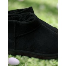 Inantaş Çocuk Siyah Ultra Mini Içi Yünlü Bot Unisex Çocuk Çizme
