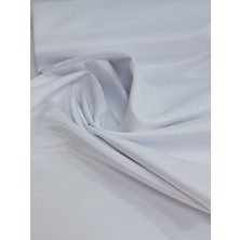 Taç Beyaz Saten Güneşlik Ekstraforlu 390 x 270 cm Pilesiz Düz Desen ile Zarif Görünüm