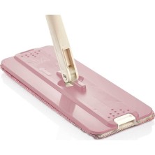 TeknoTrust Mell Home Mop Takımı Altın Renk Mikrofiber Yedek Başlık Seti 13x31 cm Uyumlu