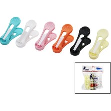 Nargo 12PCS   YAYSIZ  PLASTİK RENKLİ MANDAL