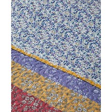 English Home Log Cabin Patchwork Tek Kişilik Çok Amaçlı Örtü Pembe