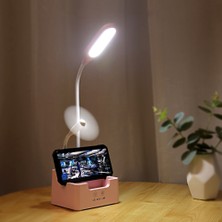 ZHKJ Shop Öğrenci USB Şarj Yatak Odası Dokunmatik LED Masa Lambası Mavi (Yurt Dışından)