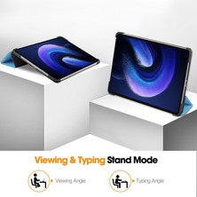 ZHKJ Shop Xiaomi Pad 6/6 Pro Gök Mavisi Için Deri Akıllı Tablet Kılıfı (Yurt Dışından)