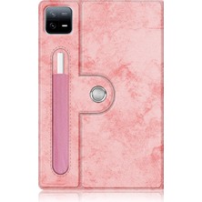 ZHKJ Shop Rotasyon Standı Akıllı Deri Kılıf Xiaomi Pad 6/6 Pro Pembe (Yurt Dışından)