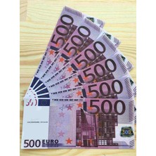 1 Deste Geçersiz Renkli 100 Tane 500 Euro Banknot Düğün