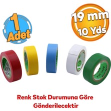 Elektrikçi Bandı 1 ADET Siyah Kırmızı Beyaz Izole Elektirik Bant Bandı Pvc Geniş 19 mm 10 Yds