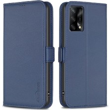 Manyi Mall Oppo A95 4g Pu Deri Cüzdan Kickstand Kart Yuvaları Tutucu Için Flip Case (Yurt Dışından)