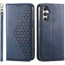 Manyi Mall Samsung Galaxy M35 Cüzdan El Kayışı Standı Için Flip Case Günlük Kullanım Eşkenar Dörtgen (Yurt Dışından)