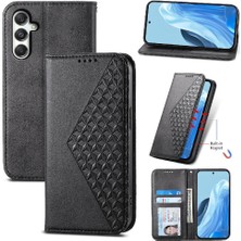 Manyi Mall Samsung Galaxy M35 Cüzdan El Kayışı Standı Için Flip Case Günlük Kullanım Eşkenar Dörtgen (Yurt Dışından)