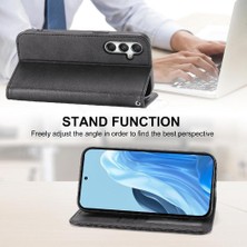 Manyi Mall Samsung Galaxy M35 Cüzdan El Kayışı Standı Için Flip Case Günlük Kullanım Eşkenar Dörtgen (Yurt Dışından)