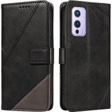 Manyi Mall Elmas Dikiş Yüksek Kaliteli Deri Telefon ile Oneplus 9 Için Flip Case (Yurt Dışından)