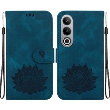 Manyi Mall Oneplus Nord Ce4 5g Kabartma Lotus Çiçek Cüzdan Kickstand Için Flip Case (Yurt Dışından)