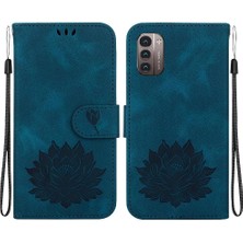 Manyi Mall Nokia G21 Kickstand Manyetik Kickstand Kabartma Lotus Için Flip Case (Yurt Dışından)