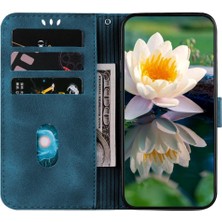 Manyi Mall Nokia G21 Kickstand Manyetik Kickstand Kabartma Lotus Için Flip Case (Yurt Dışından)