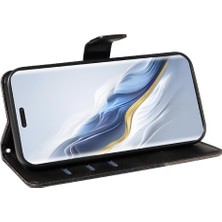 Manyi Mall Onur Sihirli 6 Pro 5g Için Flip Case Deri Telefon Koruma Kılıfı ve Kart (Yurt Dışından)