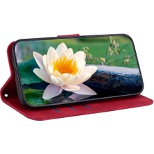 Manyi Mall Nokia G21 Kickstand Manyetik Kickstand Kabartma Lotus Için Flip Case (Yurt Dışından)