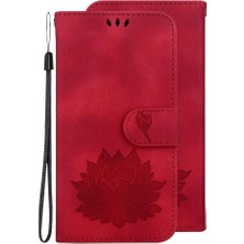 Manyi Mall Nokia G21 Kickstand Manyetik Kickstand Kabartma Lotus Için Flip Case (Yurt Dışından)