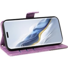 Manyi Mall Onur Sihirli 6 Pro 5g Için Flip Case Deri Telefon Koruma Kılıfı ve Kart (Yurt Dışından)