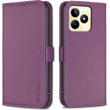 Manyi Mall Realme C53 Darbeye Tpu Iç Kabuk Manyetik Pu Deri Için Flip Case (Yurt Dışından)