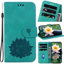 Manyi Mall Onur X9B Cüzdan Kabartma Lotus Çiçek Manyetik Kickstand Için Flip Case (Yurt Dışından)