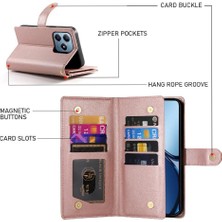 Manyi Mall Realme C63 Iş Standı Çok Fonksiyonlu Crossbody Kayışı Için Flip Case (Yurt Dışından)