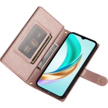 Manyi Mall Onur X6B Kickstand Cüzdan Bölmesi Bilek Kayışı Kartı Için Flip Case (Yurt Dışından)