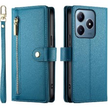 Manyi Mall Realme C63 Iş Standı Çok Fonksiyonlu Crossbody Kayışı Için Flip Case (Yurt Dışından)