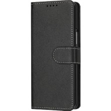 Manyi Mall Samsung Galaxy Z Için Flip Case Toka ile 5 5g Kat Pu Deri Saf ile (Yurt Dışından)