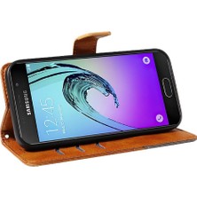 Manyi Mall Elmas Dikiş Deri Telefon ile Samsung Galaxy A3 2016 Için Flip Case (Yurt Dışından)