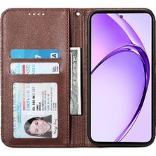 Manyi Mall Oppo A3 Pro Için Flip Case Standı Günlük Kullanım Cüzdan El Kayışı Eşkenar Dörtgen Şekli (Yurt Dışından)