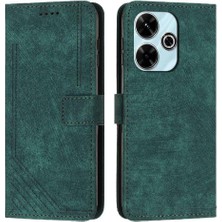 Manyi Mall Xiaomi Poco M6 4g Kart Ekleme Cüzdan Pu Deri Için Flip Case (Yurt Dışından)