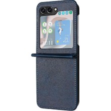 Manyi Mall Samsung Galaxy Z Flip 5 5g Saf Renk Kickstand ile Flip Case (Yurt Dışından)