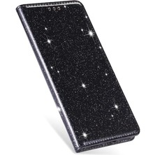 Manyi Mall Samsung Galaxy S21 Için Glitter Flip Case Ultra 5g Flip Case Cüzdan Pu (Yurt Dışından)